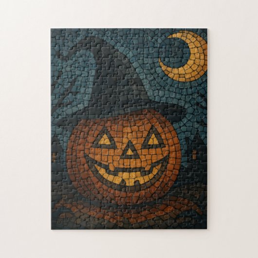 Puzzle Sensational Mosaic Pumpkin Halloween (Vertical)