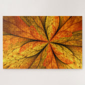Puzzle Sentiment d'automne, fleur abstraite fractale mode (Horizontal)