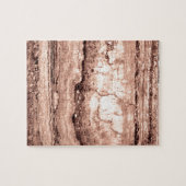 Puzzle Sépia beige brun moderne brûlé granit orange (Horizontal)