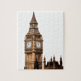 Puzzle Sepia Big Ben Tower Travel Art