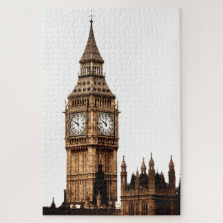 Puzzle Sepia Big Ben Tower Travel Art