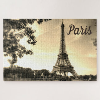 Puzzle Sepia Eiffel Tour Paris Europe