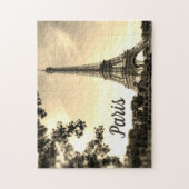 Puzzle Sepia Eiffel Tour Paris Europe (Vertical)