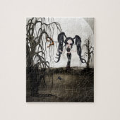 Puzzle Sepia Goth Girl (Vertical)