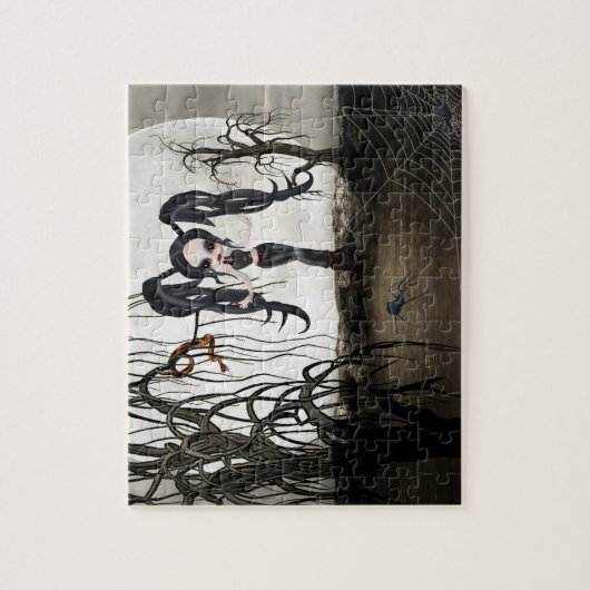 Puzzle Sepia Goth Girl (Vertical)