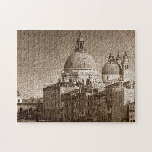 Puzzle Sepia Venice Grand Canal Piazza San Marco Salute (Horizontal)