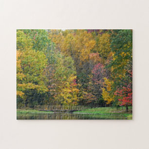 Puzzle Sept Sources Pont de la Cascade II Paysage d'autom