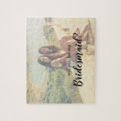 Puzzle Seras-tu ma fille d'épouse Photo personnalisée (Vertical)