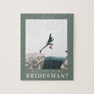 Puzzle Seras-tu mon Bridesman Photo Minimaliste Moderne