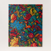 Puzzle Serenade de la jungle dans une mer de fleurs (Vertical)