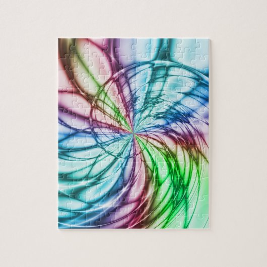 Puzzle Serendipité | Multicolor Fractal Art (Vertical)