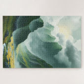 Puzzle Serene Misty Mountains Emerald Valley (Horizontal)