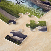Puzzle Serene Spring Mountain (Côté)