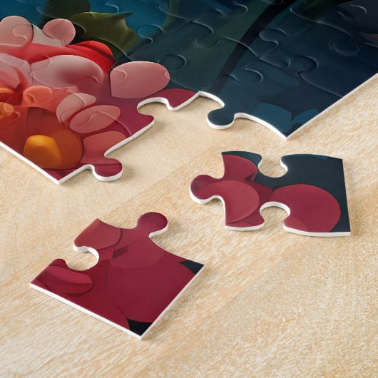 Puzzle "Sérénité au coucher du soleil : l'art chinois tra (Côté)