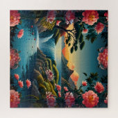 Puzzle "Sérénité au coucher du soleil : l'art chinois tra (Horizontal)