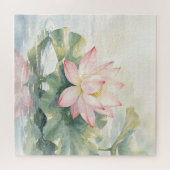 Puzzle Sérénité Lotus Rose Aquarelle (Horizontal)