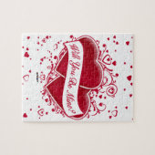 Puzzle Serez-Vous À Moi ? Cœurs rouges (Horizontal)