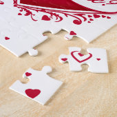 Puzzle Serez-Vous À Moi ? Cœurs rouges (Côté)