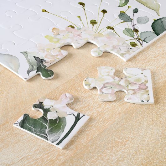 Puzzle Serez-Vous Ma Fille Fleurie Rose Script (Côté)