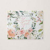 Puzzle Serez-Vous Ma Fille Fleurie Rose Script (Horizontal)