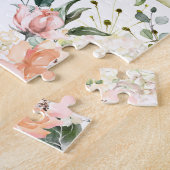 Puzzle Serez-Vous Ma Fille Fleurie Rose Script (Côté)