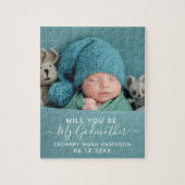 Puzzle Serez-Vous Ma Godmère Classique Photo Personnalisé (Vertical)