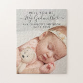 Puzzle Serez-Vous Ma Godmère Classique Photo Personnalisé (Vertical)