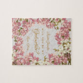 Puzzle Serez-Vous Ma Godmère Proposition Orchidées Marbre (Horizontal)