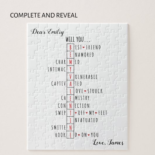 Puzzle Serez-vous ma Saint-Valentin - Nouvelle Déclaratio