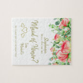 Puzzle Serez-vous ma servante d'honneur fleurie romantiqu (Horizontal)