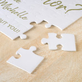 Puzzle Serez-vous ma servante d'honneur fleurie romantiqu (Côté)