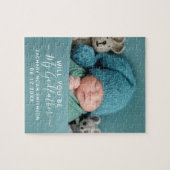 Puzzle Serez-Vous Mon Godfather Classy Photo personnalisé (Horizontal)