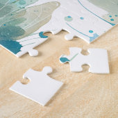 Puzzle - Série aquarelle : Fond/poisson plat (Côté)