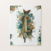 Puzzle Série aquarelle : Pike (Vertical)