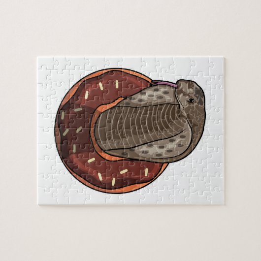 Puzzle Serpent avec beigne (Horizontal)