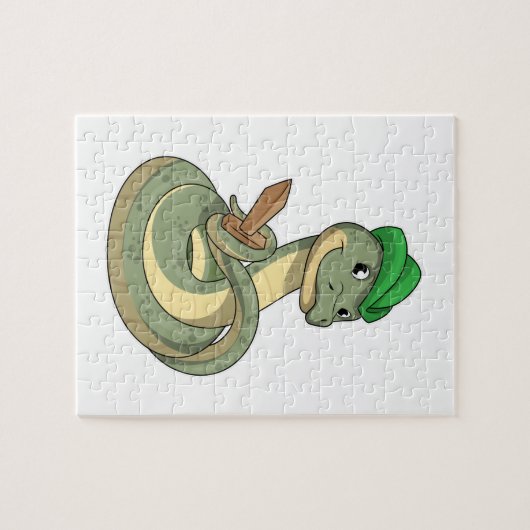 Puzzle Serpent avec épée (Horizontal)