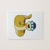 Puzzle Serpent avec lunettes de natation (Horizontal)