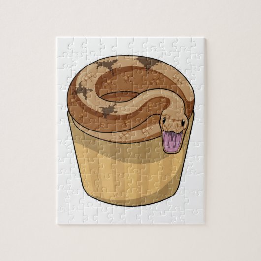 Puzzle Serpent avec muffin (Vertical)
