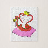 Puzzle Serpent comme roi avec Couronne (Vertical)