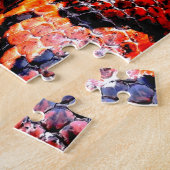 Puzzle Serpent de maïs grunge lové (Côté)