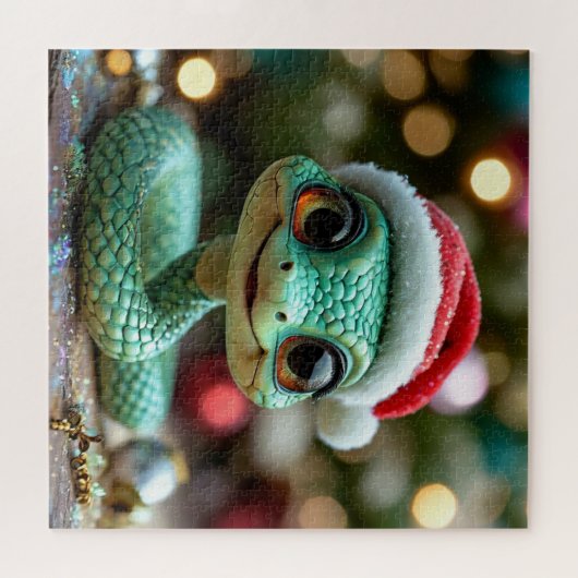Puzzle Serpent de Noël (Horizontal)