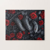 Puzzle Serpent gothique et Rose (Horizontal)