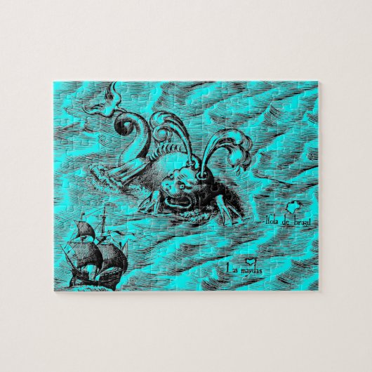 Puzzle Serpent maritime et voilier (Horizontal)