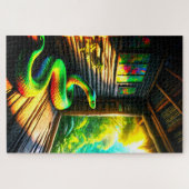 Puzzle Serpent vert (Horizontal)