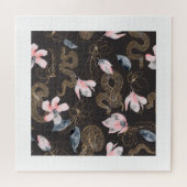 Puzzle Serpents avec fleurs motif (Horizontal)