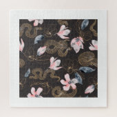 Puzzle Serpents avec fleurs motif (Vertical)