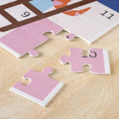 Puzzle Serpents et échelles jeu de société enfants (Côté)