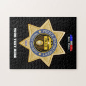 Puzzle Service de police personnalisé (Horizontal)