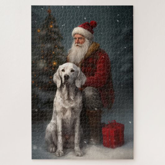 Puzzle Setter anglais avec Noël Festif du Père Noël (Vertical)