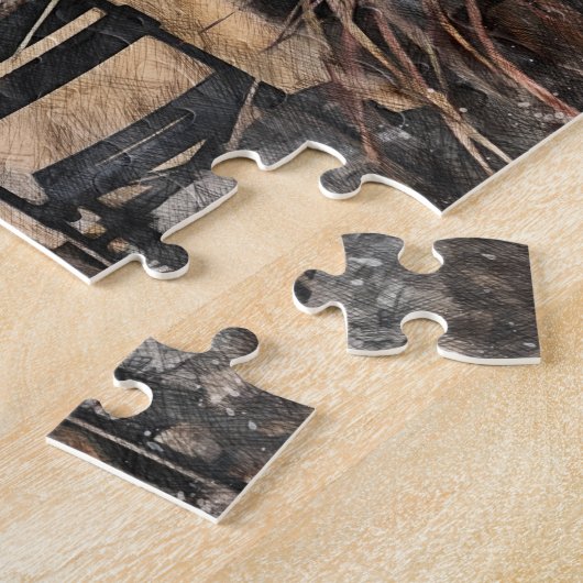 Puzzle Seul, Caceres Espagne (Côté)